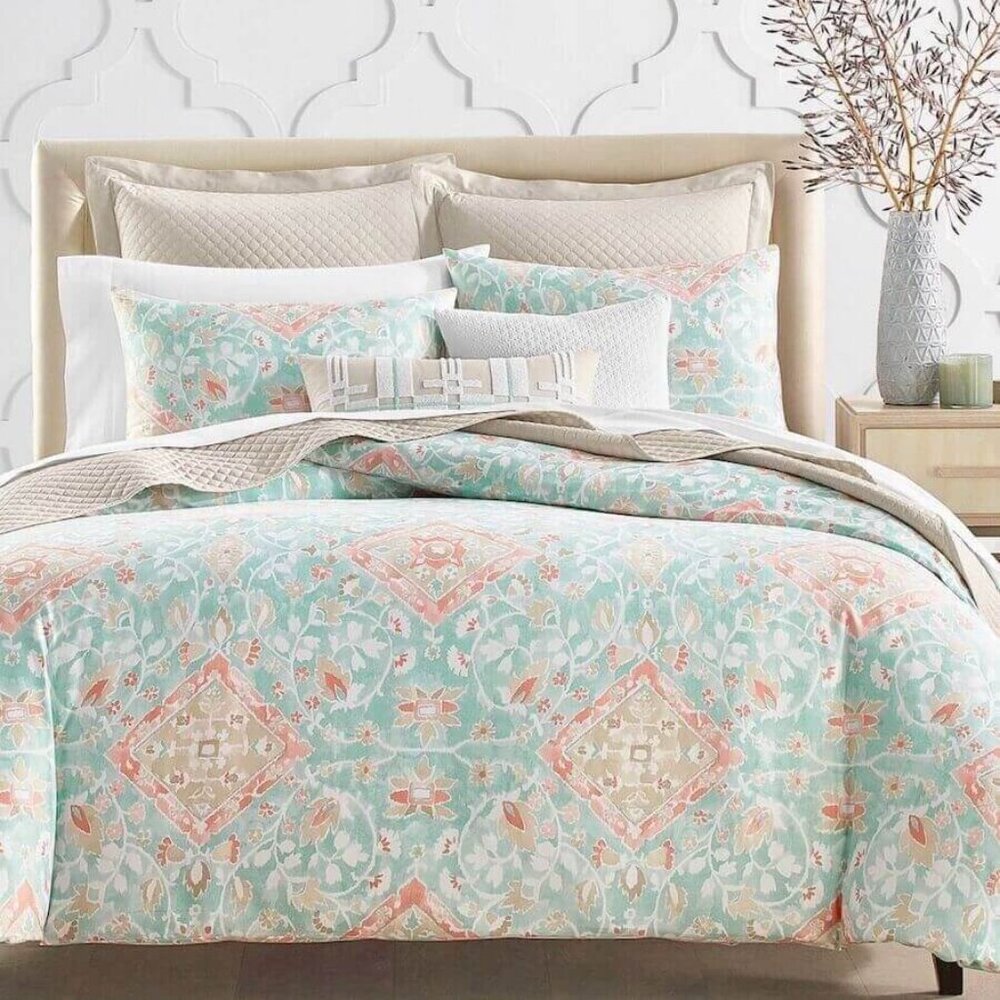 Charter Club Damask Designs Terra Mesa 3 Piece King Duvet Set